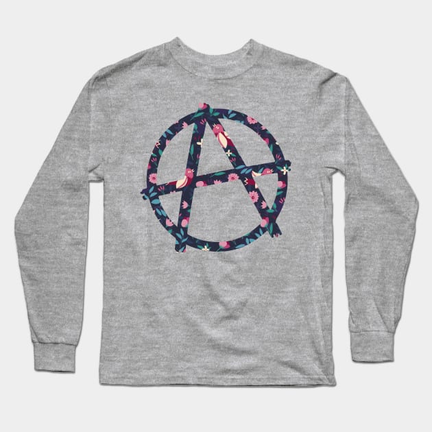 A flower anarchy Long Sleeve T-Shirt by imagination store